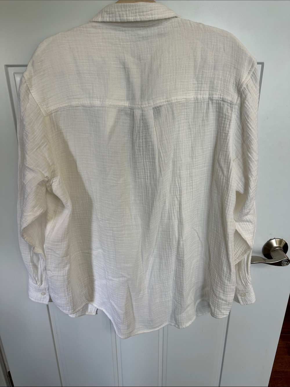NWT GAP White Button-Front Shirt - Picture 4 of 6